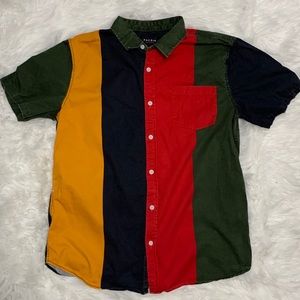 PacSun Color Block Button-down